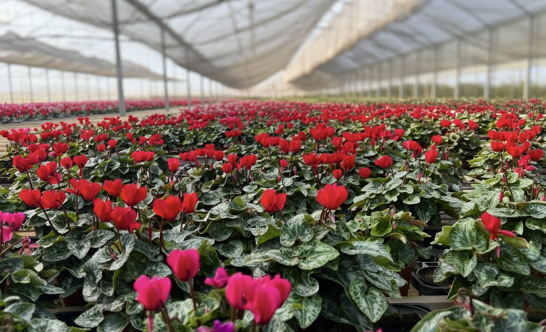 Vista delle serre Tuttifiori - produzione piante stagionali
