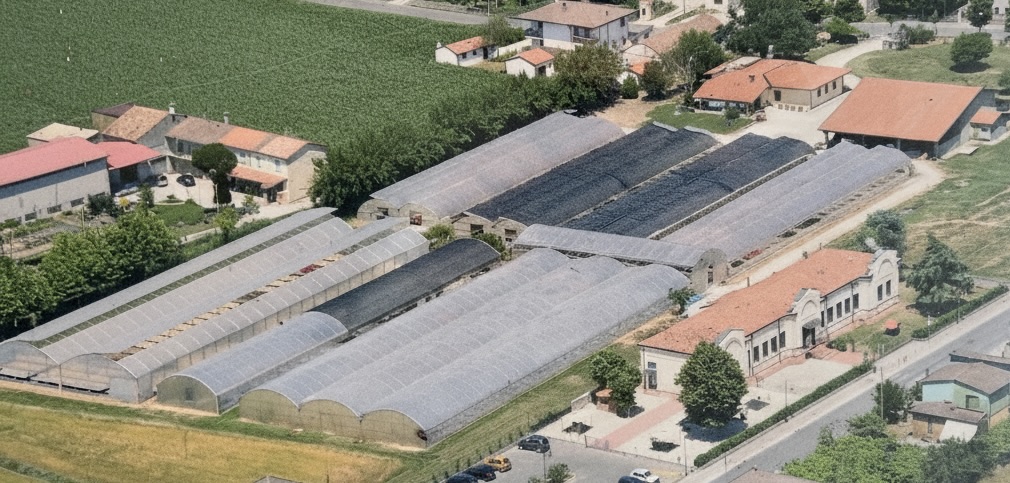 Vista aerea delle serre Tuttifiori